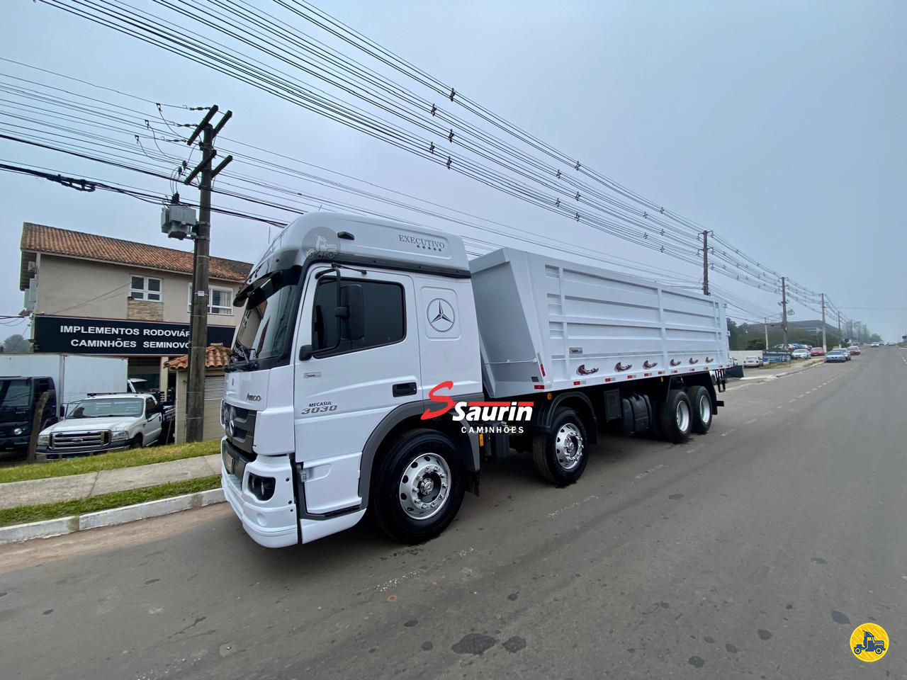 CAMINHAO MERCEDES-BENZ MB 3030 Caçamba Basculante BiTruck 8x2 Saurin Caminhões SANTA MARIA RIO GRANDE DO SUL RS